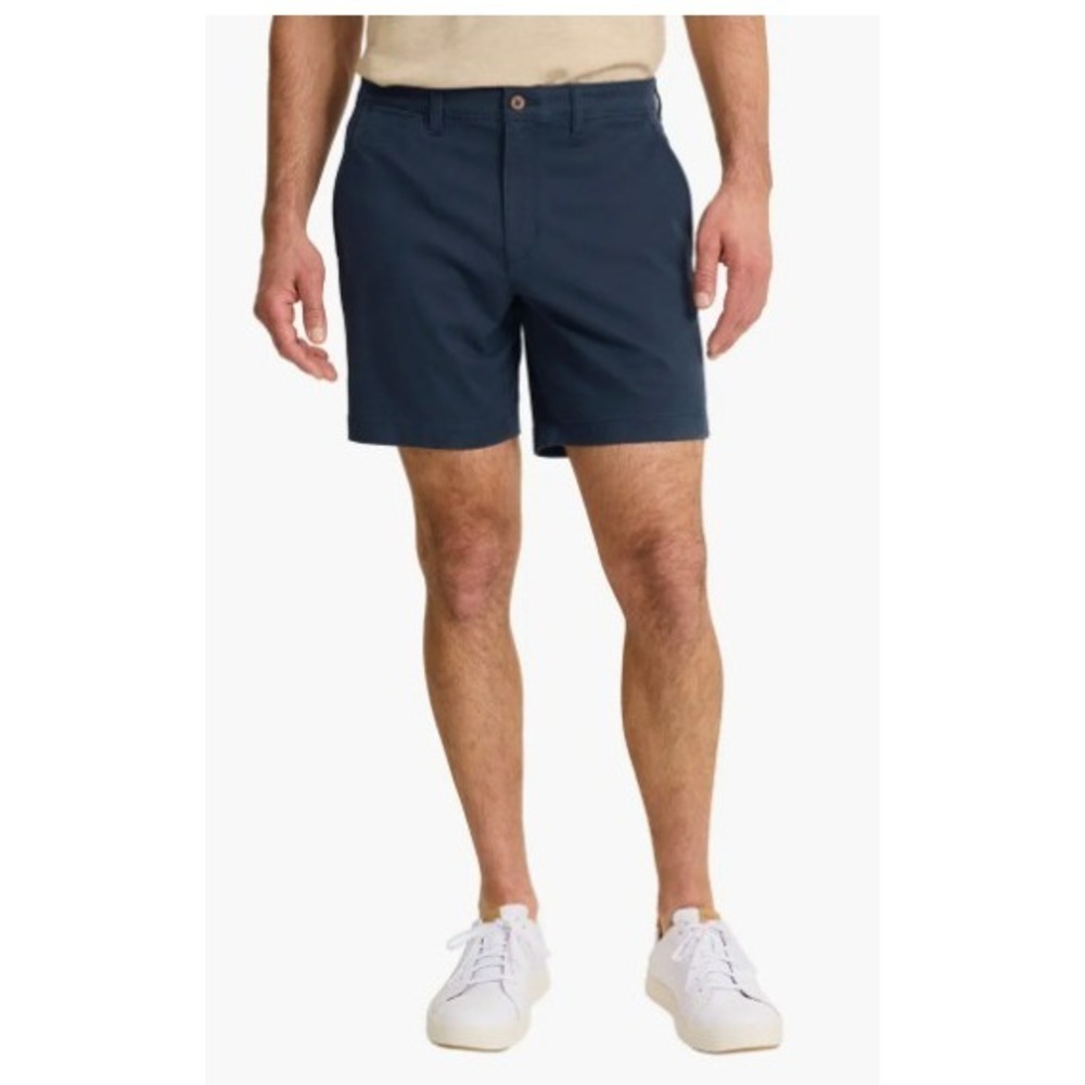 Tommy Bahama Boracay Chino Shorts Mens 38 Navy Blue Cotton Blend Stretch Marlin